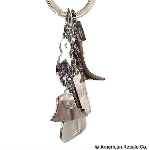 JUST IN! Vintage COACH BCA Multi Charm Keychain Fob Purse Charm - Picture 3 of 5
